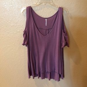 Free People cold shoulder top